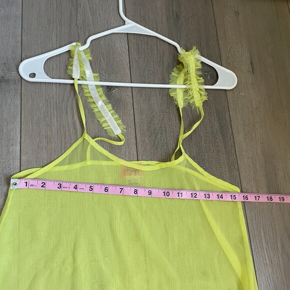 Free People Intimately neon yellow cami tank top - Picture 4 of 8